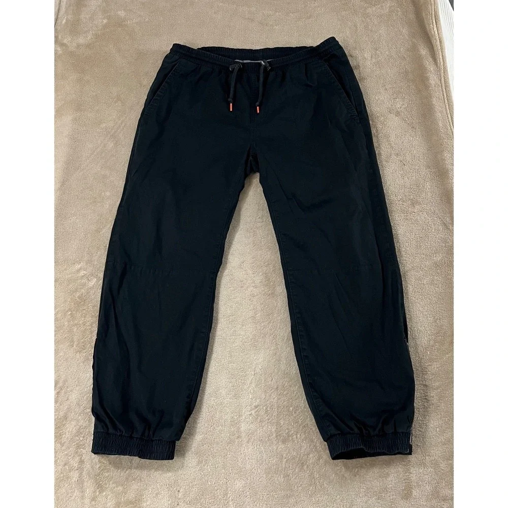 RLX Ralph Lauren Mens Jogger Sweatpants‎ Drawstring Elastic Waist Size L Black